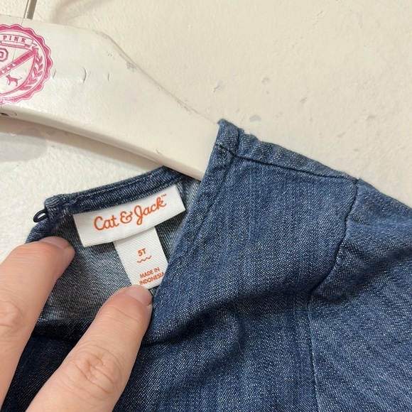 Cat & Jack Blue Casual tee with Ruffled Tiers - Picture 2 of 2